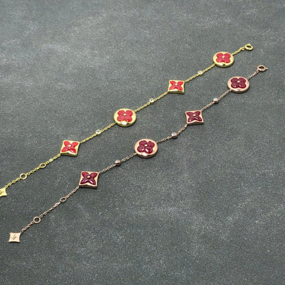 [⭐Reverie Jewels]STAR AND SUN CARNELIAN 4 MOTIFS 3 DIAMONDS