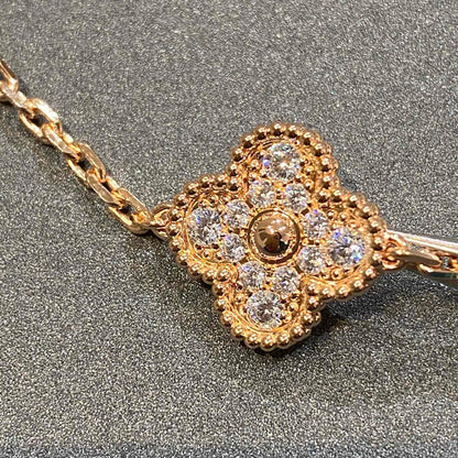 [⭐Reverie Jewels] CLOVER 5 MOTIF FULL DIAMOND BRACELET COLLECTION