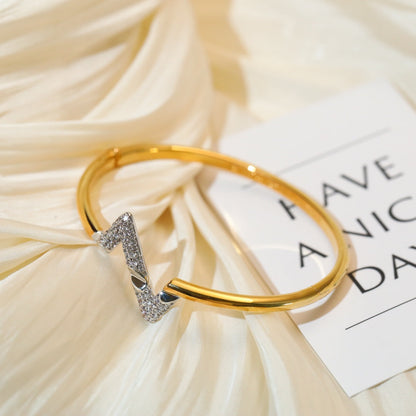 [⭐Reverie Jewels]VOLTE UPSITE DOWN GOLD DIAMOND BRACELET