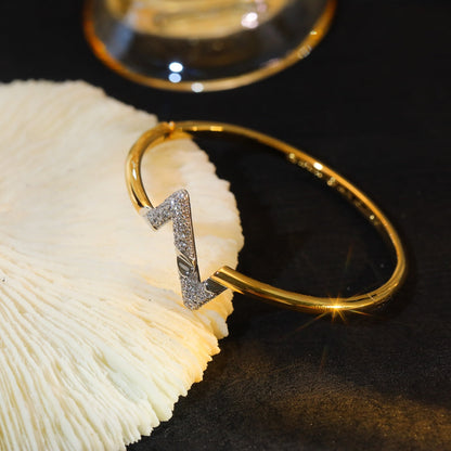 [⭐Reverie Jewels]VOLTE UPSITE DOWN GOLD DIAMOND BRACELET