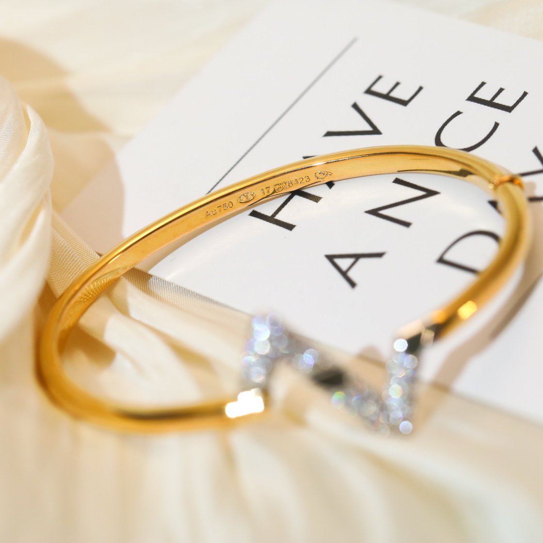 [⭐Reverie Jewels]VOLTE UPSITE DOWN GOLD DIAMOND BRACELET