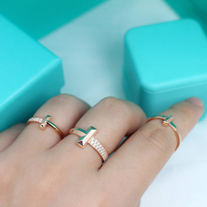 [Reverie Jewels]T1 NARROW DIAMOND PINK GOLD RING