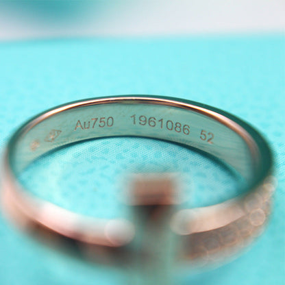 [Reverie Jewels]T1 NARROW DIAMOND PINK GOLD RING