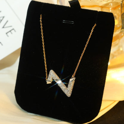 [⭐Reverie Jewels]VOLT SILVER DIAMOND PEDANT NECKLACE