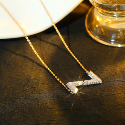 [⭐Reverie Jewels]VOLT SILVER DIAMOND PEDANT NECKLACE