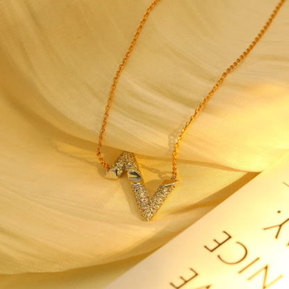 [⭐Reverie Jewels]VOLT SILVER DIAMOND PEDANT NECKLACE