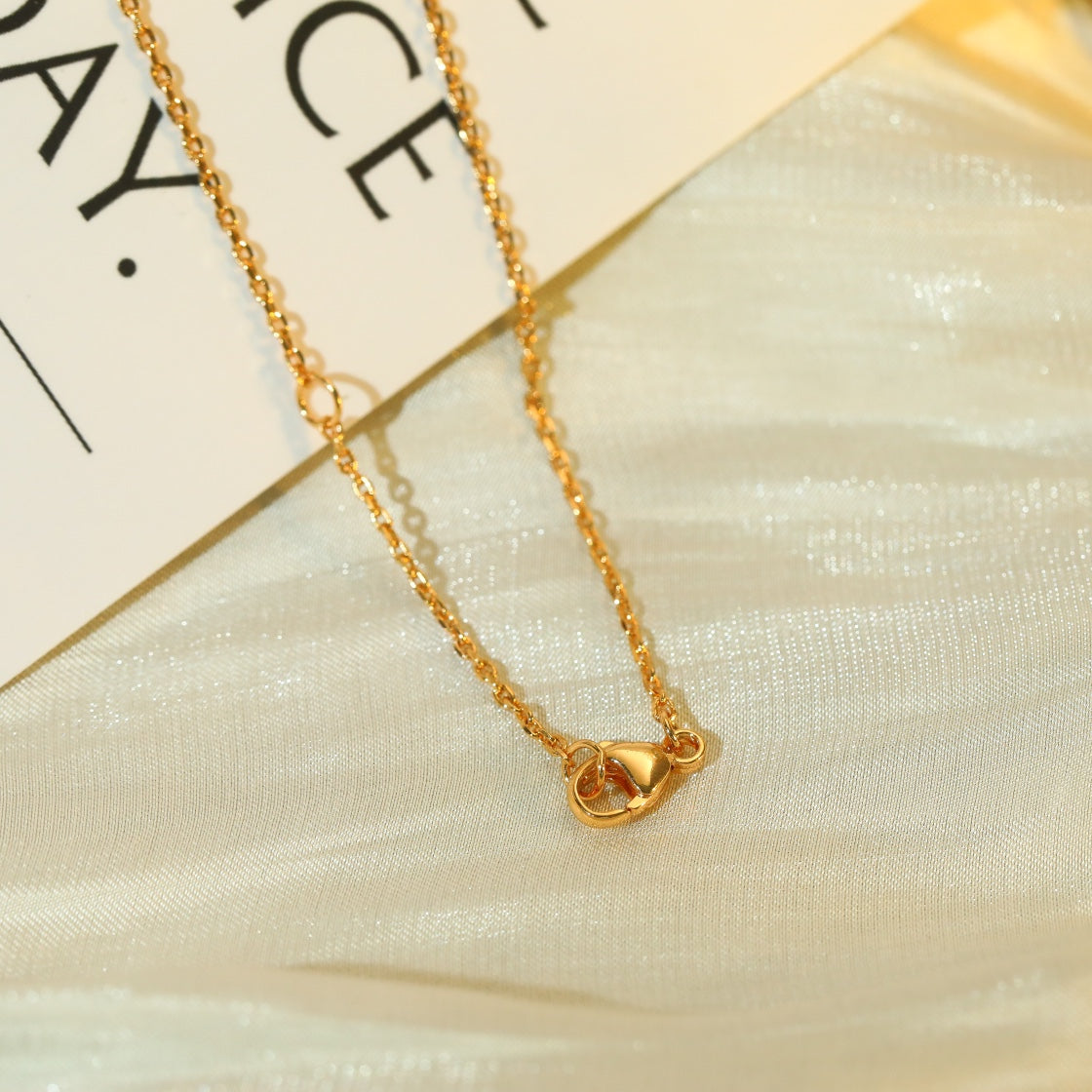 [⭐Reverie Jewels]VOLT SILVER DIAMOND PEDANT NECKLACE
