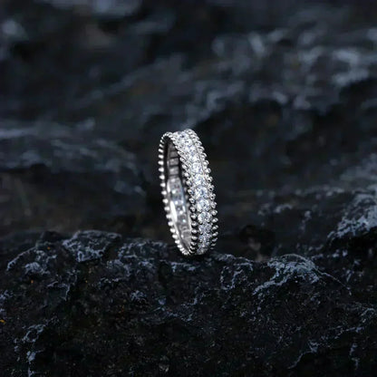 [⭐Reverie Jewels]PERLEE DIAMOND SILVER RING