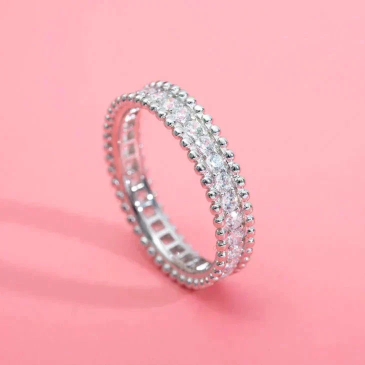 [⭐Reverie Jewels]PERLEE DIAMOND SILVER RING
