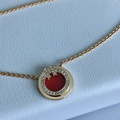 [Reverie Jewels]T DIAMOND CIRCLE PEDANT NECKLACE