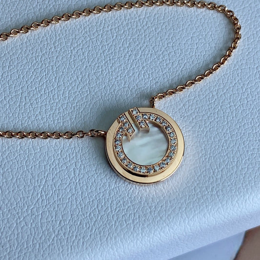 [Reverie Jewels]T DIAMOND CIRCLE PEDANT NECKLACE