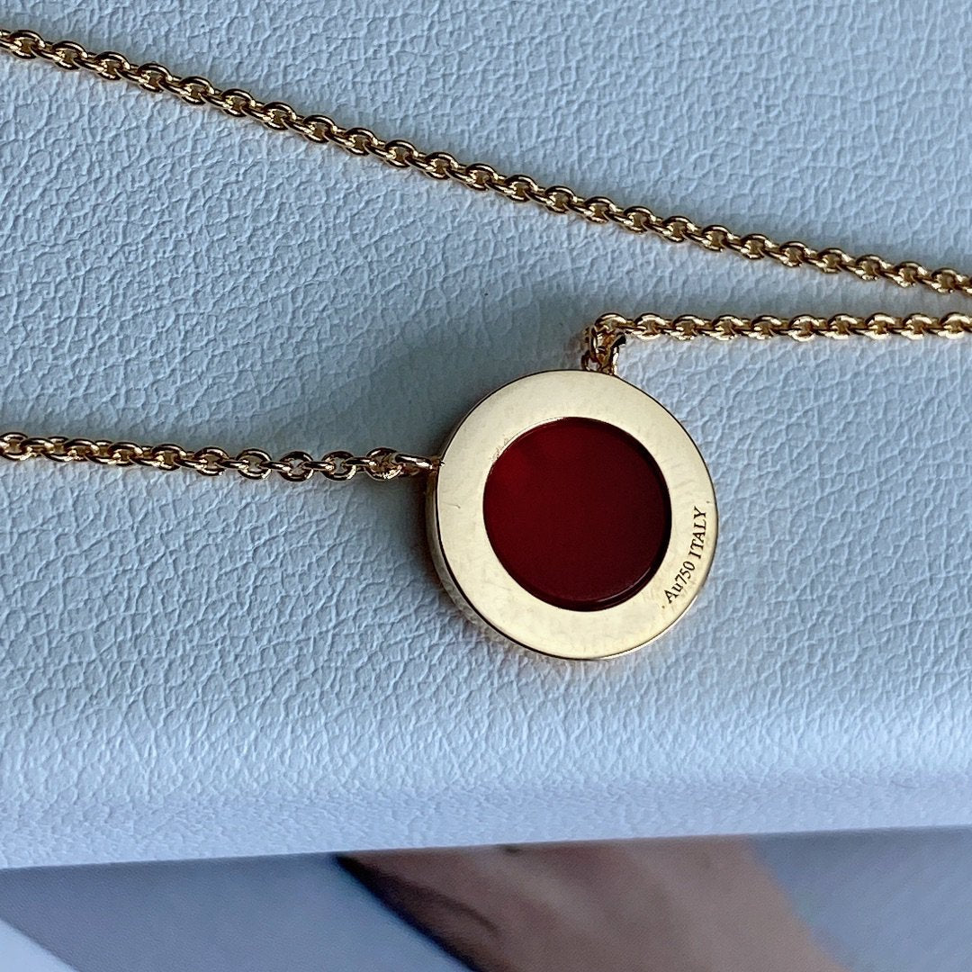 [Reverie Jewels]T DIAMOND CIRCLE PEDANT NECKLACE