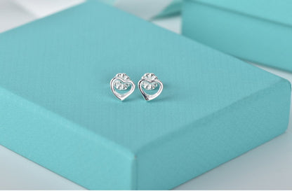 [Reverie Jewels]OPEN HEART STUD EARRINGS