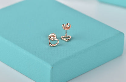 [Reverie Jewels]OPEN HEART STUD EARRINGS