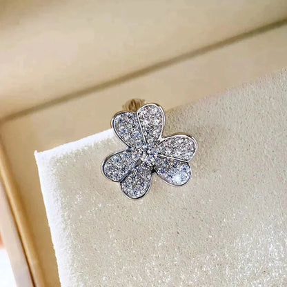 [⭐Reverie Jewels]CLOVER COMOS DIAMOND EARRINGS SILVER
