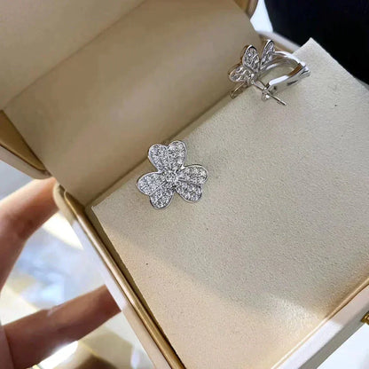 [⭐Reverie Jewels]CLOVER COMOS DIAMOND EARRINGS SILVER