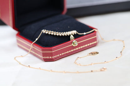 [⭐Reverie Jewels]CLASH PINK GOLD NECKLACE