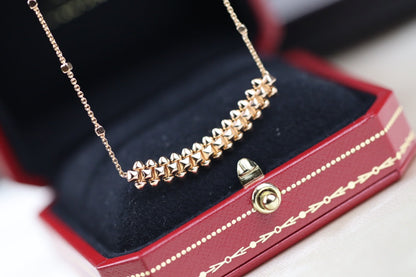 [⭐Reverie Jewels]CLASH PINK GOLD NECKLACE