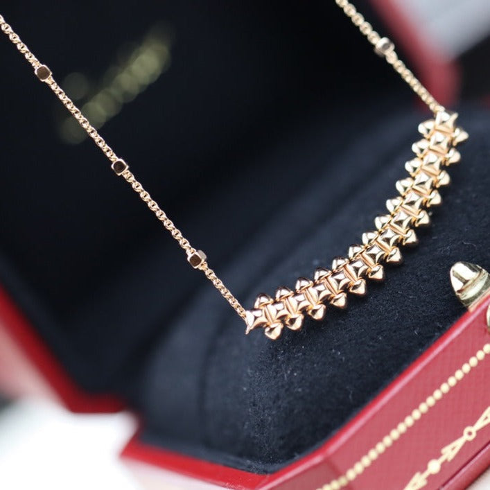[⭐Reverie Jewels]CLASH PINK GOLD NECKLACE