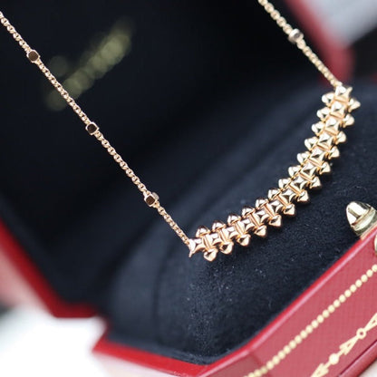 [⭐Reverie Jewels]CLASH PINK GOLD NECKLACE
