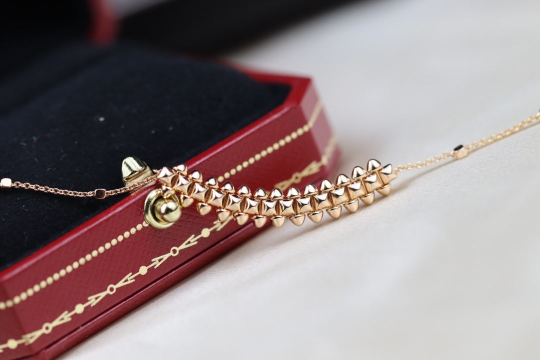 [⭐Reverie Jewels]CLASH PINK GOLD NECKLACE