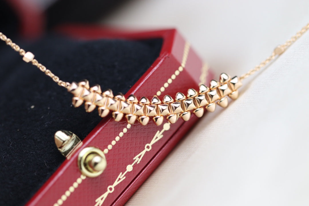 [⭐Reverie Jewels]CLASH PINK GOLD NECKLACE