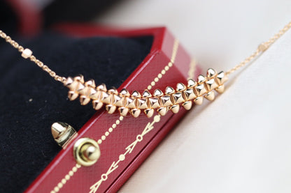 [⭐Reverie Jewels]CLASH PINK GOLD NECKLACE