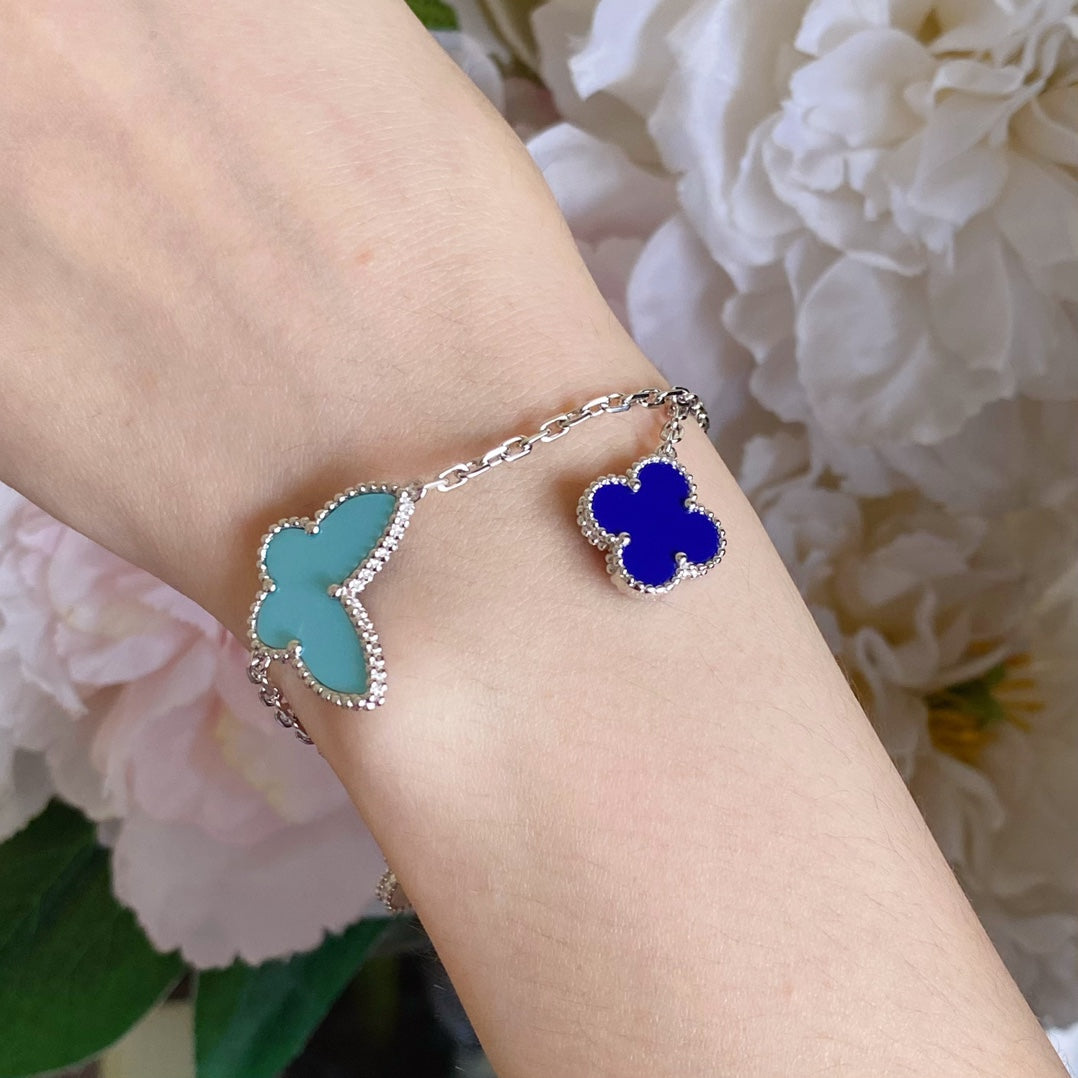 [⭐Reverie Jewels]LUCKY SPRING SILVER BRACELET 4 MOTIF