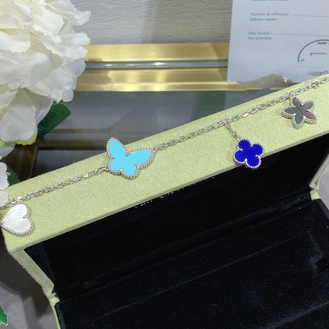 [⭐Reverie Jewels]LUCKY SPRING SILVER BRACELET 4 MOTIF