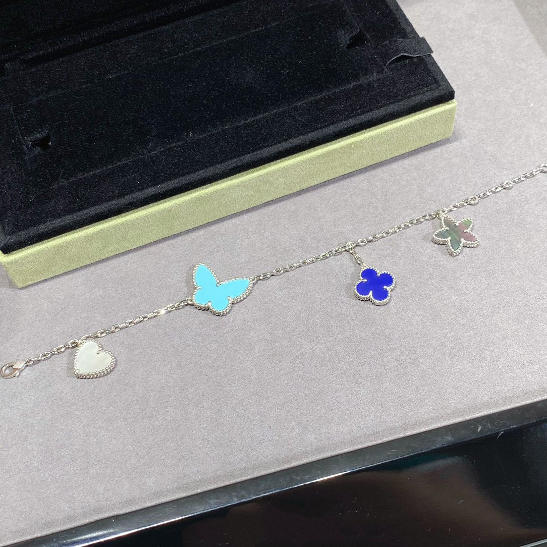 [⭐Reverie Jewels]LUCKY SPRING SILVER BRACELET 4 MOTIF