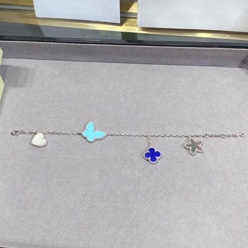 [⭐Reverie Jewels]LUCKY SPRING SILVER BRACELET 4 MOTIF
