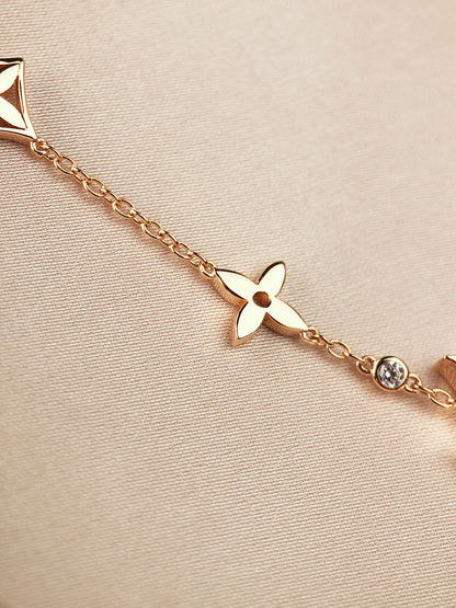 [⭐Reverie Jewels]STAR AND SUN 7 MOTIFS GOLD BRACELET