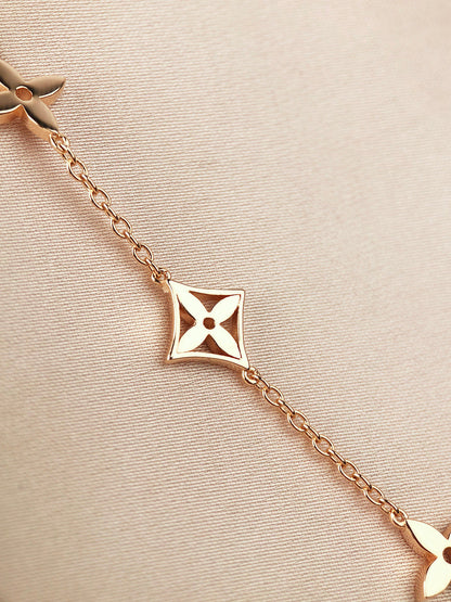 [⭐Reverie Jewels]STAR AND SUN 7 MOTIFS GOLD BRACELET