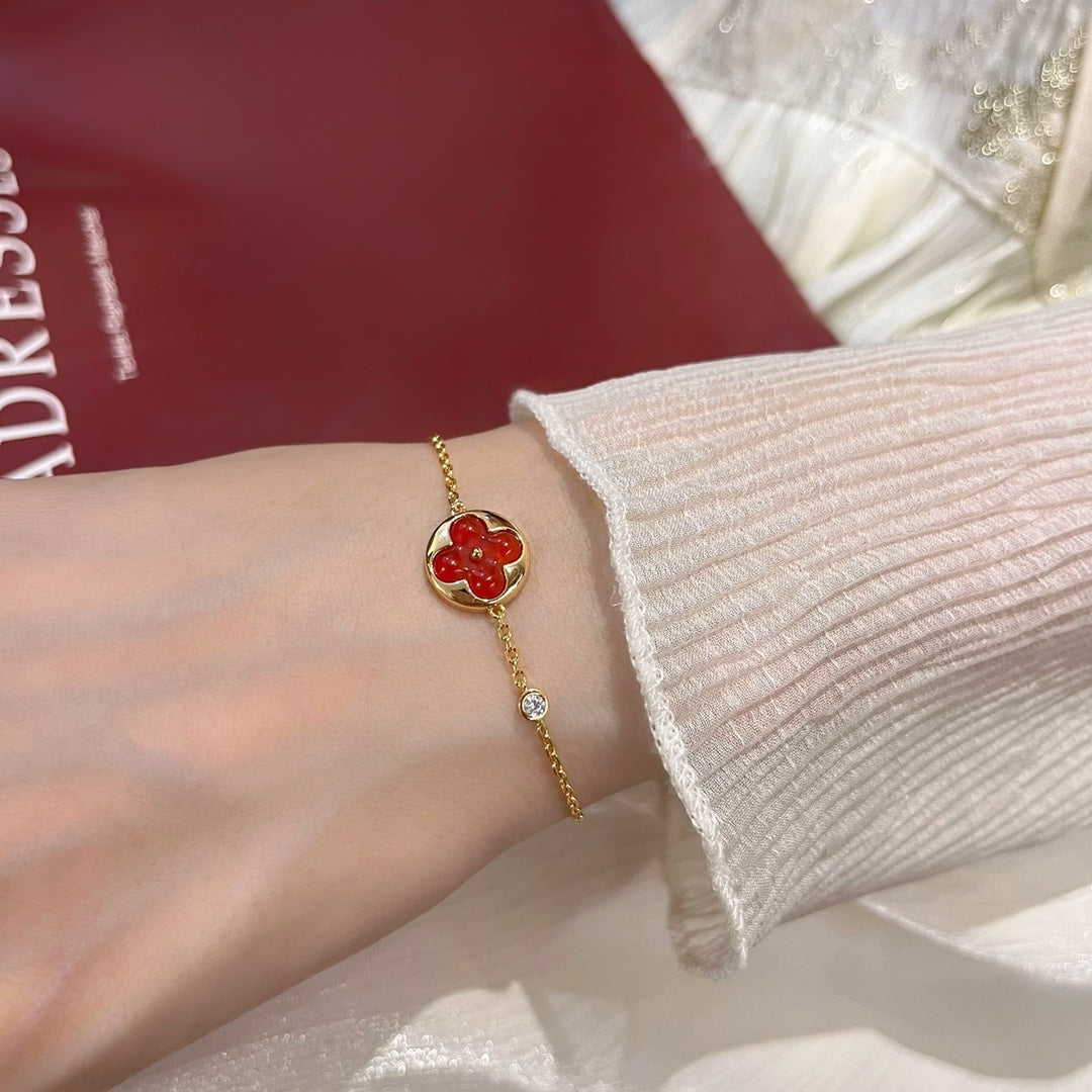 [⭐Reverie Jewels]SUN PEDANT CARNELIAN BRACELET