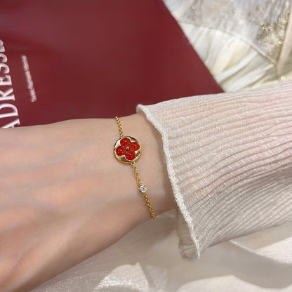 [⭐Reverie Jewels]SUN PEDANT CARNELIAN BRACELET