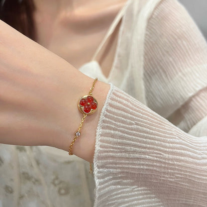 [⭐Reverie Jewels]SUN PEDANT CARNELIAN BRACELET