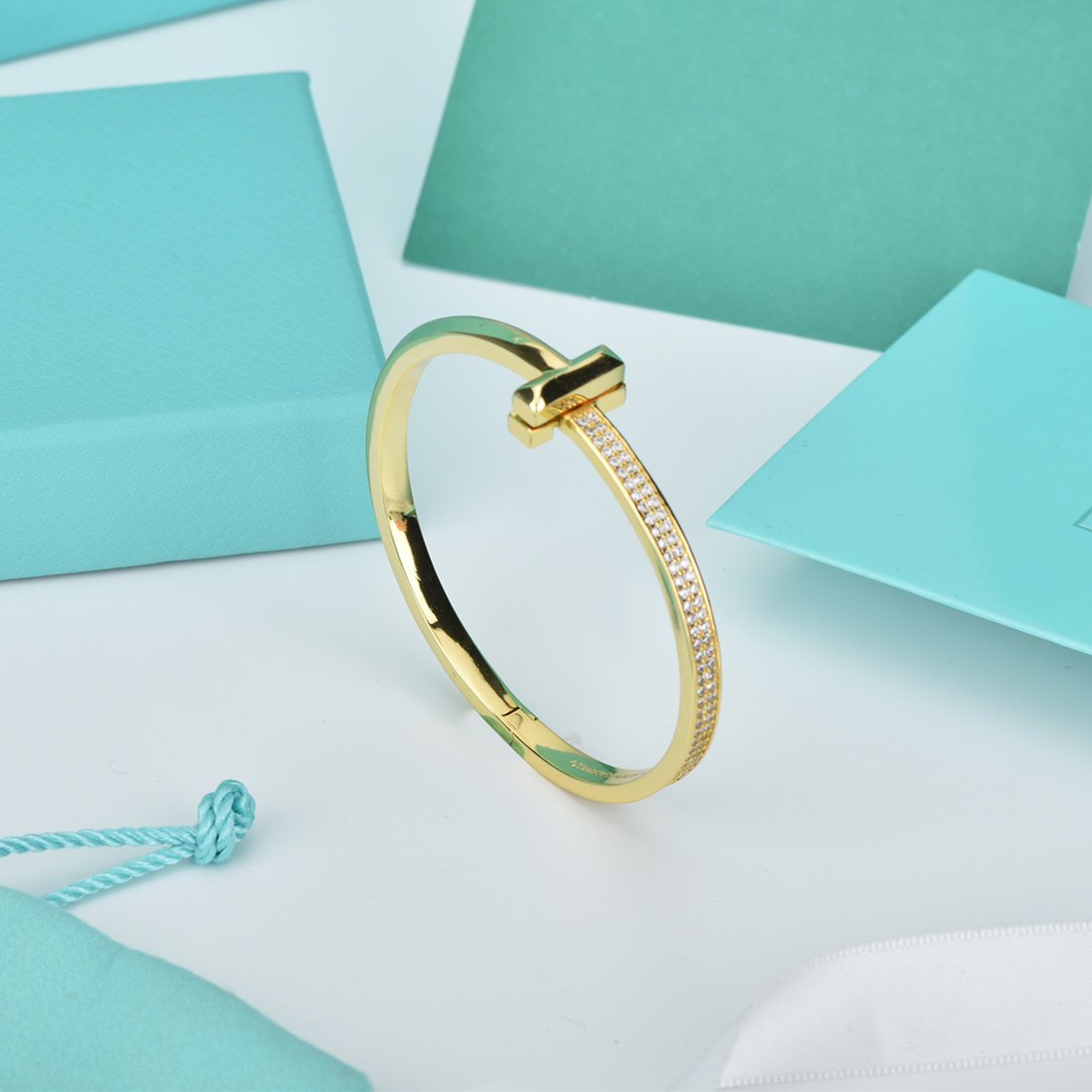 [Reverie Jewels]WIDE DIAMONDS HINGED BANGLE