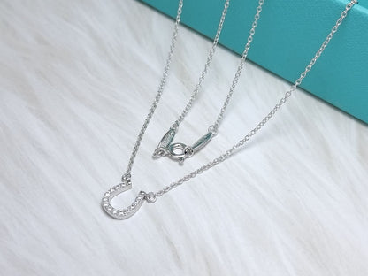 [Reverie Jewels]U PEDANT DIAMOND NECKLACE