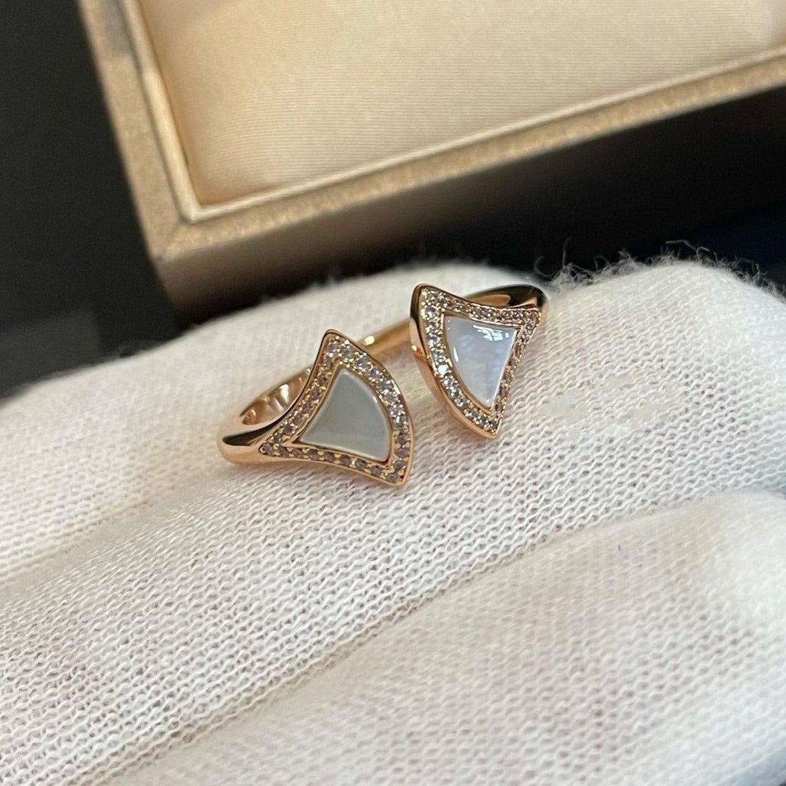 [⭐Reverie Jewels]DREAM MOP DIAMOND OPEN RING