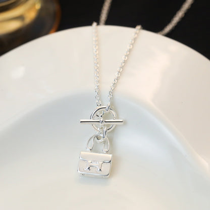 [⭐Reverie Jewels]POP H PEDANT SILVER NECKLACE
