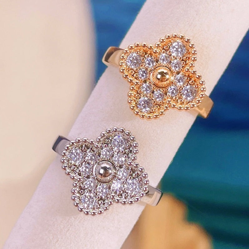 [⭐Reverie Jewels]CLOVER DIAMOND RING