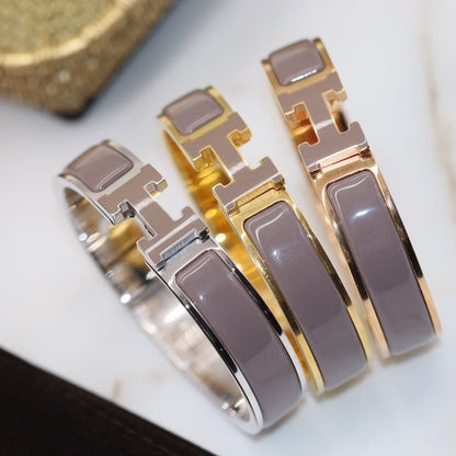 [⭐Reverie Jewels]H BRACELET 12MM BROWN