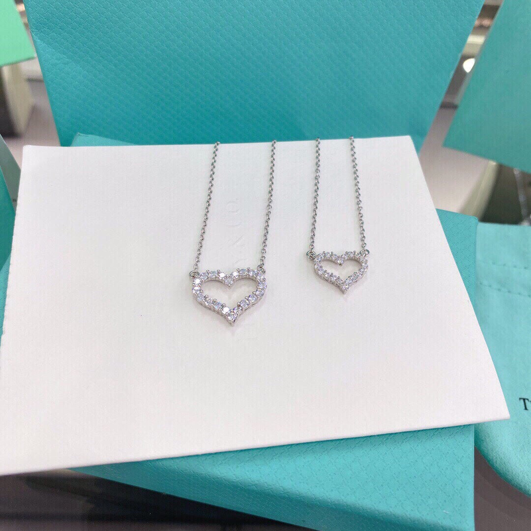 [Reverie Jewels]HEART-SHAPED DIAMOND NECKLACE