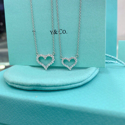 [Reverie Jewels]HEART-SHAPED DIAMOND NECKLACE