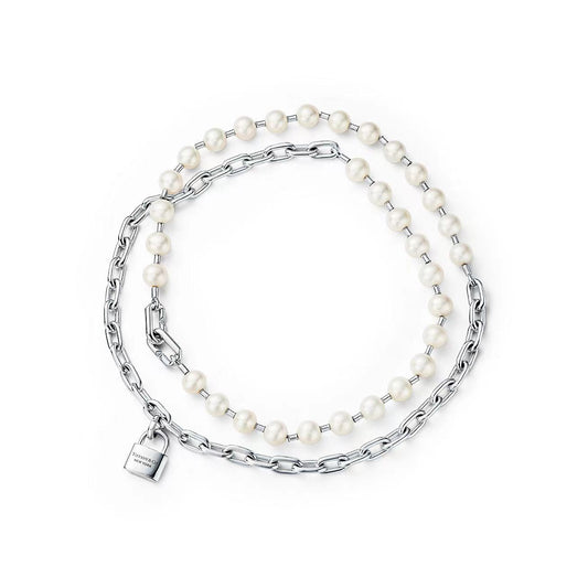 [Reverie Jewels]HARDWEAR PEARL WRAP NECKLACE