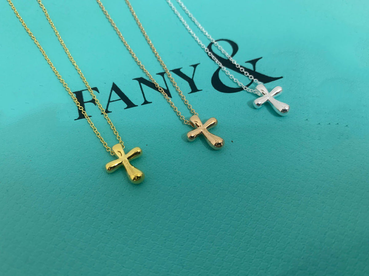 [Reverie Jewels]CROSS PENDANT MINI BARE CROSS NECKLACE