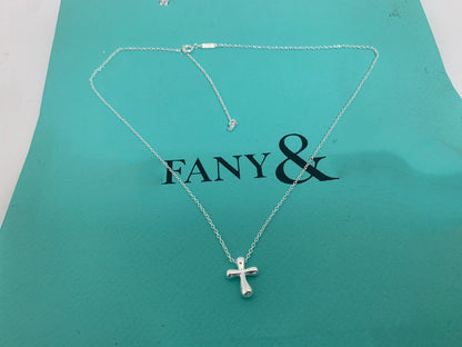 [Reverie Jewels]CROSS PENDANT MINI BARE CROSS NECKLACE