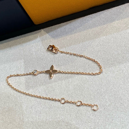[⭐Reverie Jewels]STAR DIAMOND PINK GOLD BRACELET