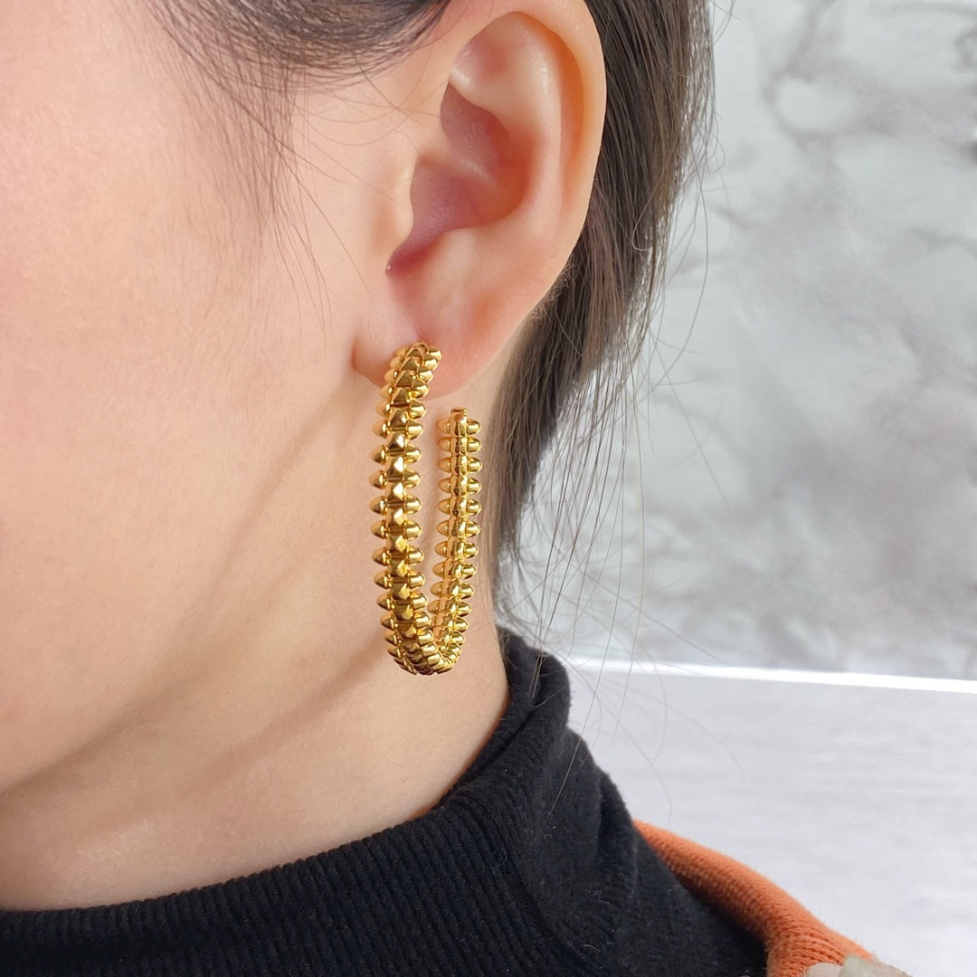 [⭐Reverie Jewels]CLASH LARGE HOOP EARRINGS
