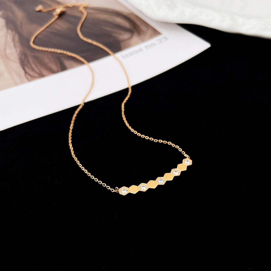 [⭐Reverie Jewels]BEE MY LOVE DIAMOND NECKLACE